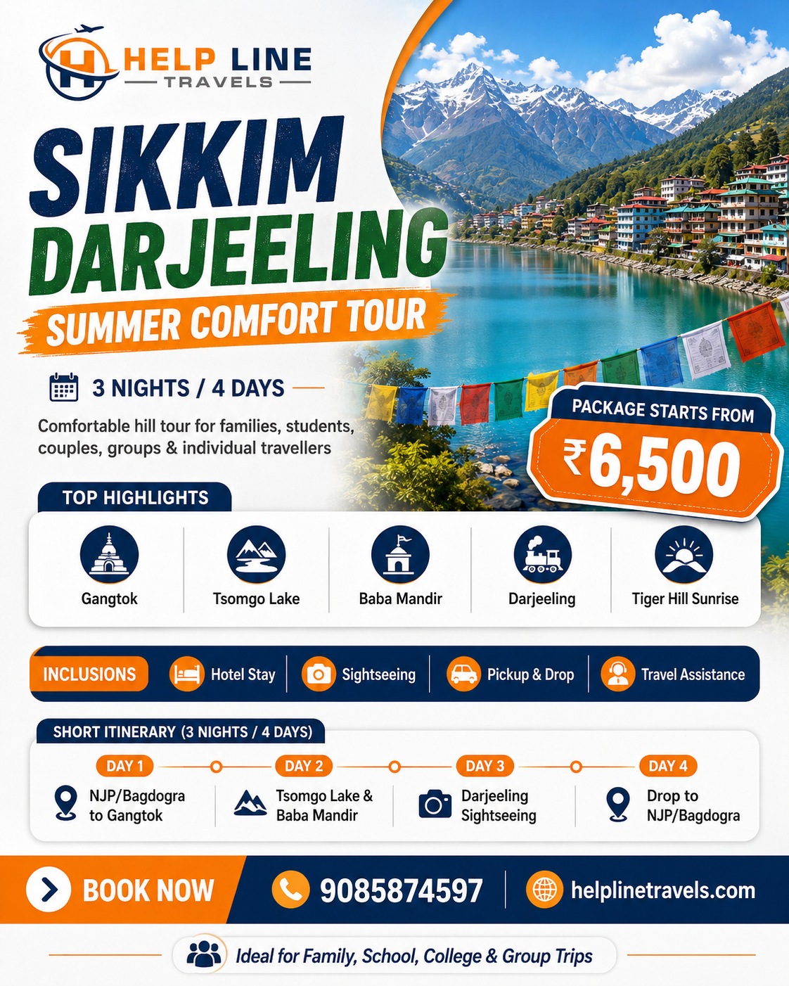 Sikkim Darjeeling Summer Comfort Tour